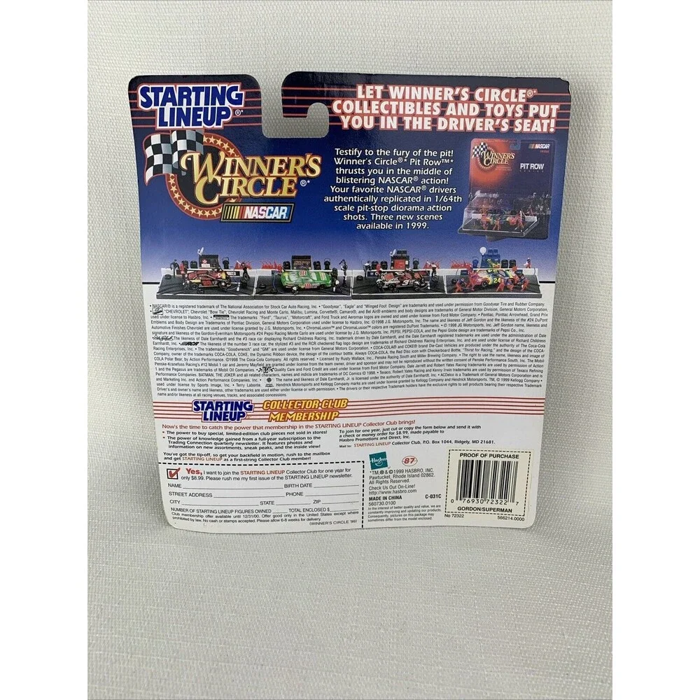 Nascar Starting Line Up Winners Circle Jeff Gordon‎ Action Figure 1999 #24